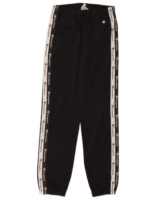 Champion Pantalon de survêtement graphique pour garçon 11-12 ans Large Noir