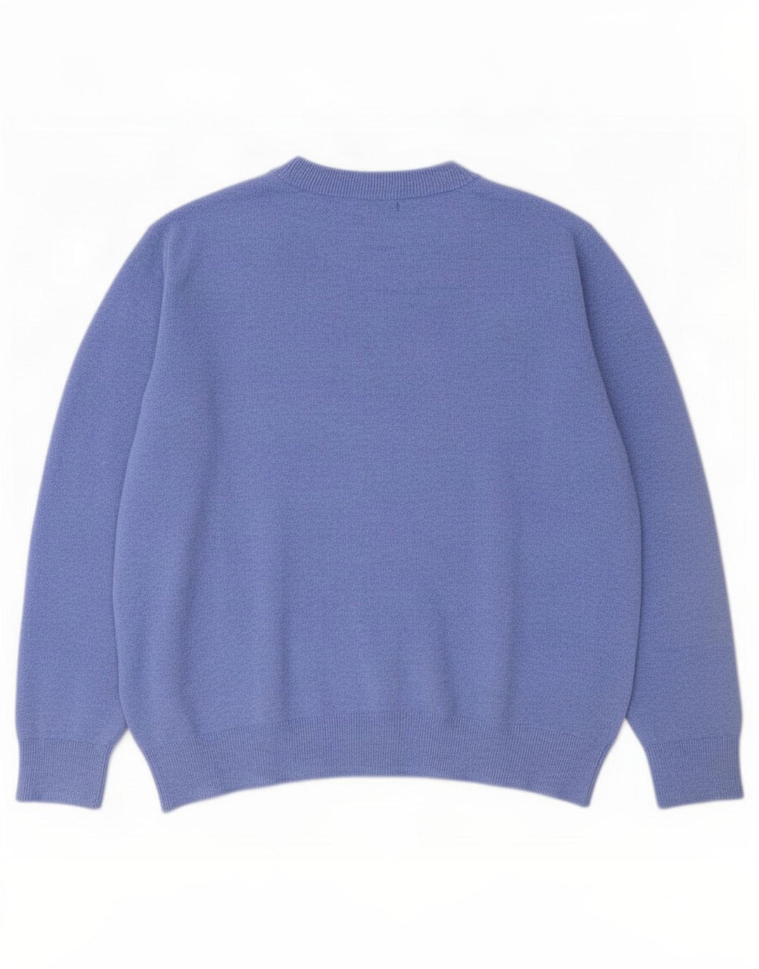 Marks & Spencer Pull à col rond pour femme UK 14 Bleu moyen Polyester