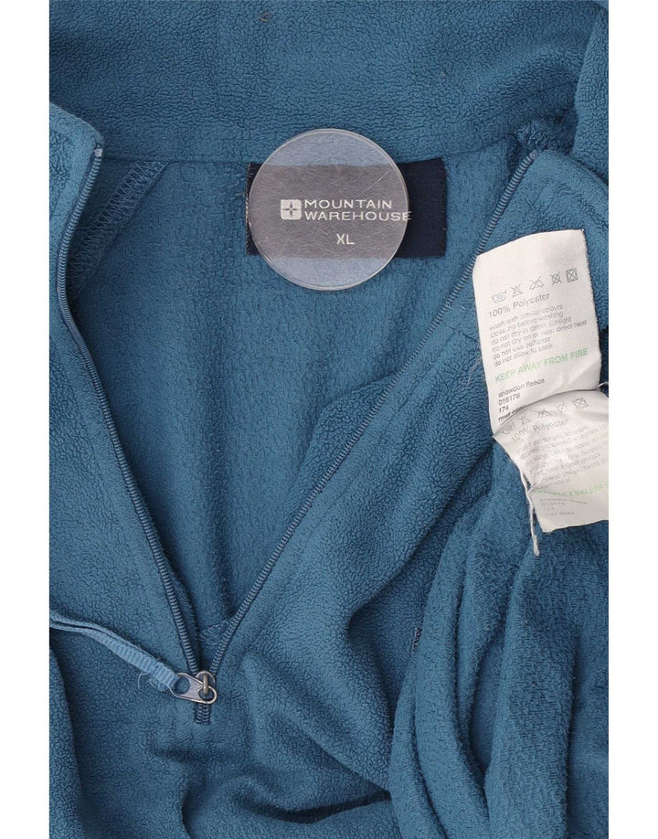 Mountain Warehouse Pull polaire à col zippé pour homme XL Bleu Polyester