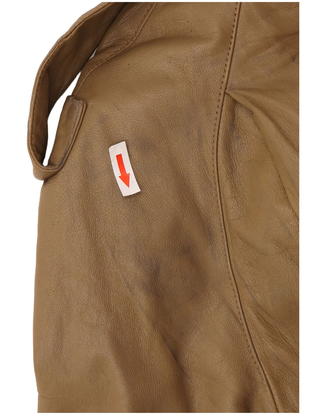 Trench en cuir homme vintage IT 46 petit cuir marron