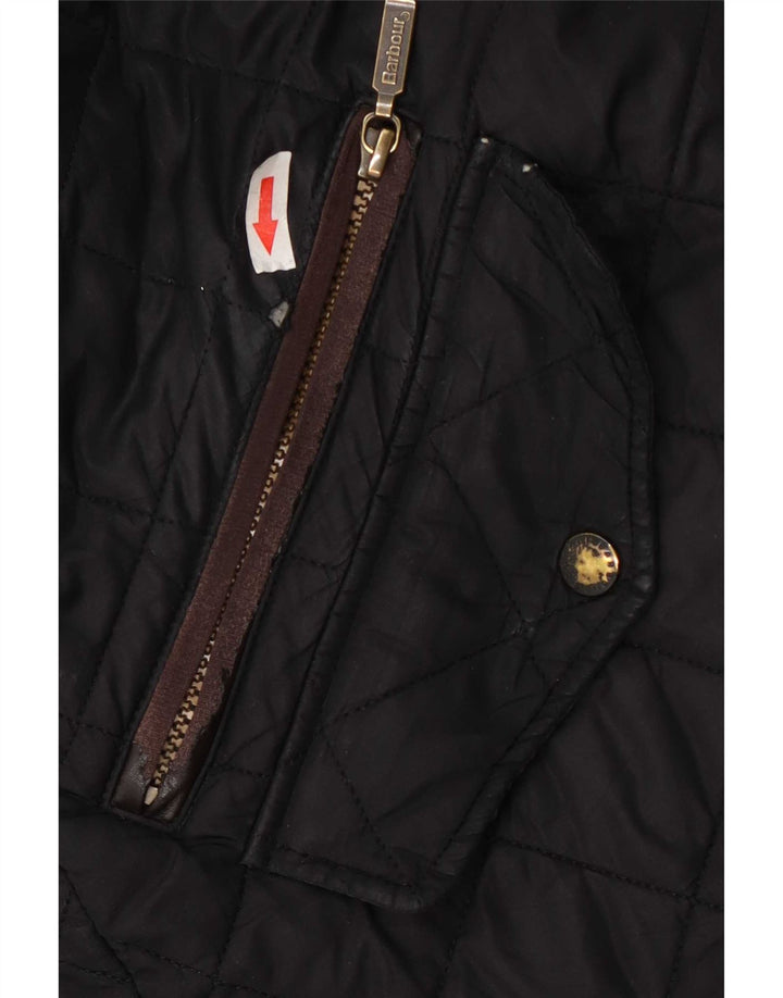 Barbour Veste matelassée pour homme UK 40 Large Noir