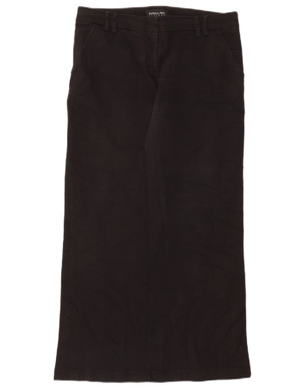 Patrizia Pepe Pantalon Chino Large Femme IT 46 Large W34 L29 Noir