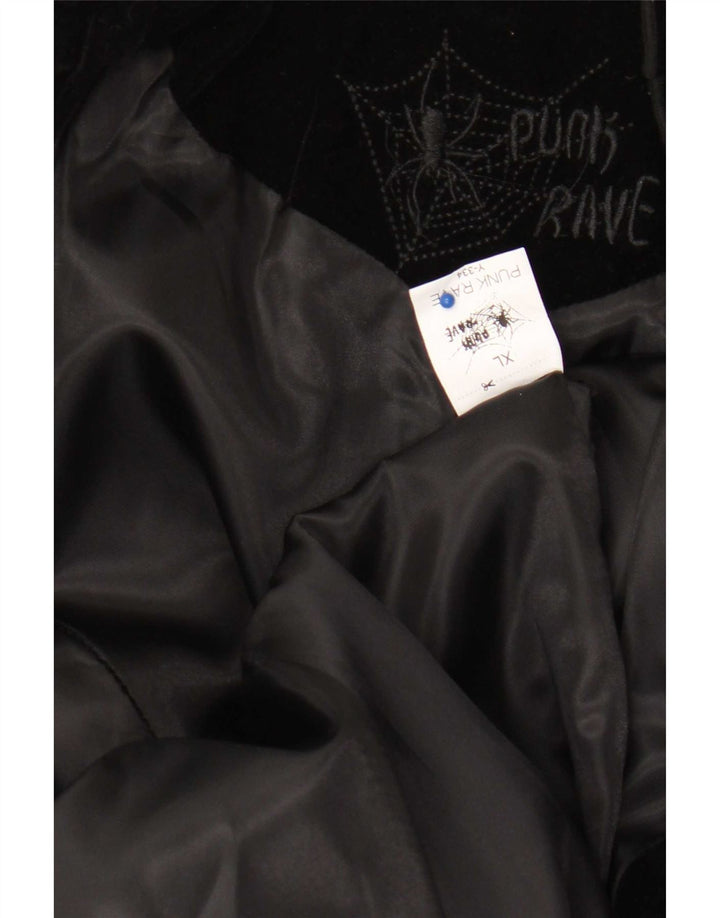 Veste Blazer Tailcoat Femme UK 18 XL Noir Paisley Polyester