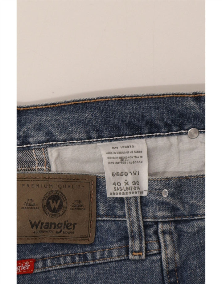 Wrangler Jean droit homme W40 L30 bleu coton
