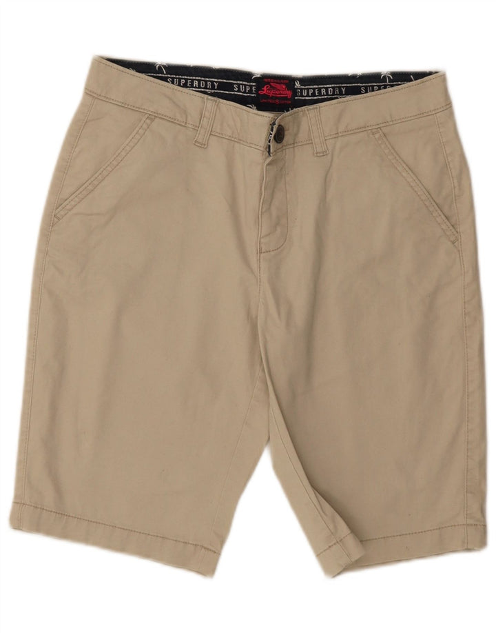 Superdry Short Chino Femme W30 Coton Beige Moyen