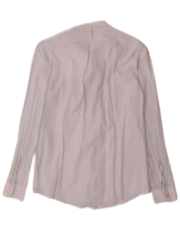 Alley Docks Chemise Homme Large Bleu Rayure Coton