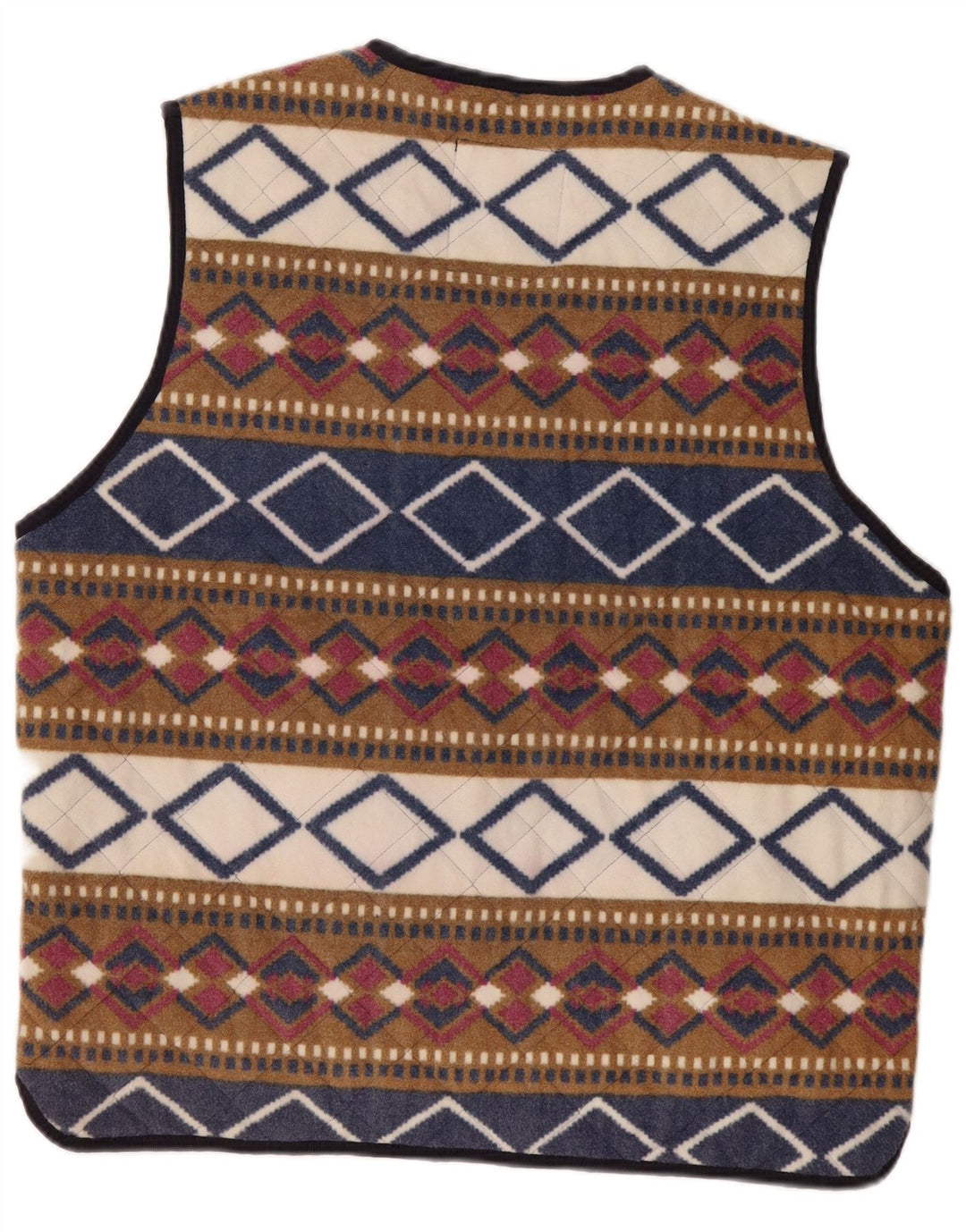 Master Gilet Polaire Homme UK 42 XL Polyester Géométrique Multicolore