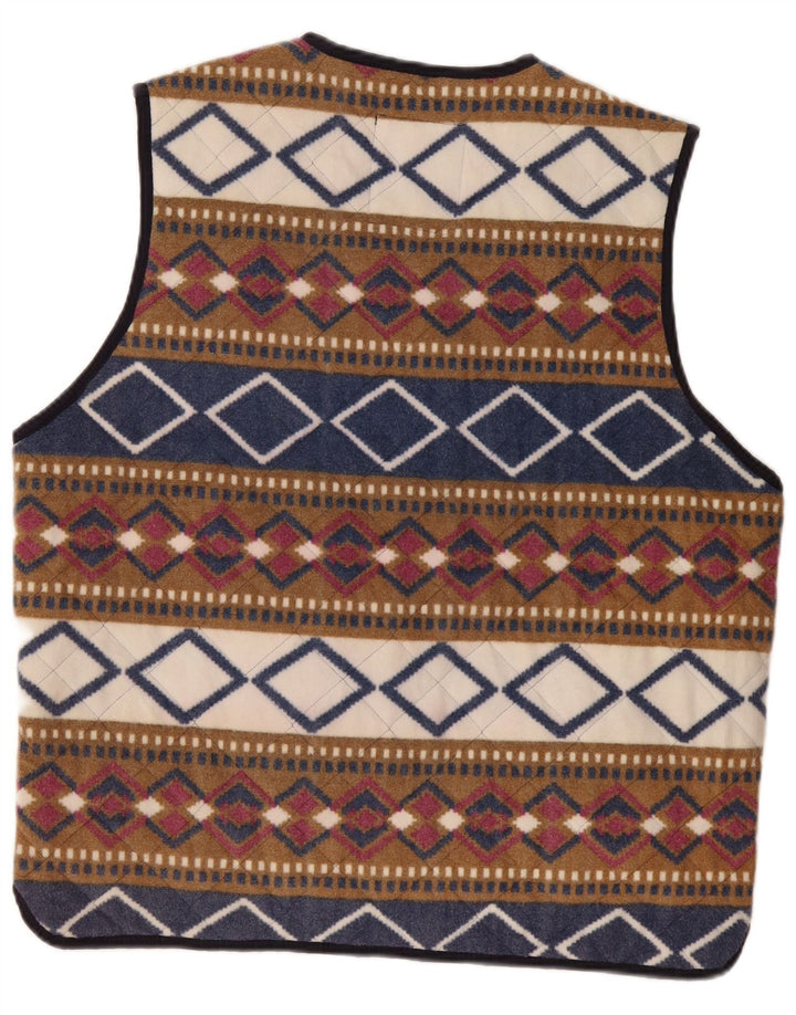 Master Gilet Polaire Homme UK 42 XL Polyester Géométrique Multicolore