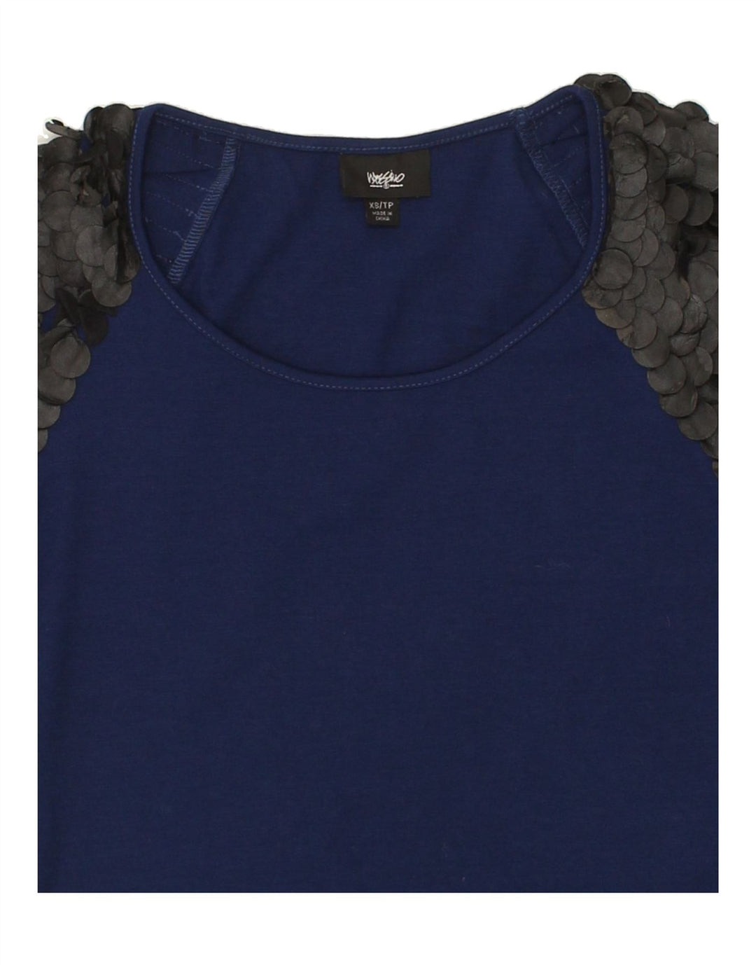 MOSSIMO Womens Bodycon Dress UK 6 XS Navy Blue Colourblock Polyester Vintage Mossimo and Second-Hand Mossimo from Messina Hembry 