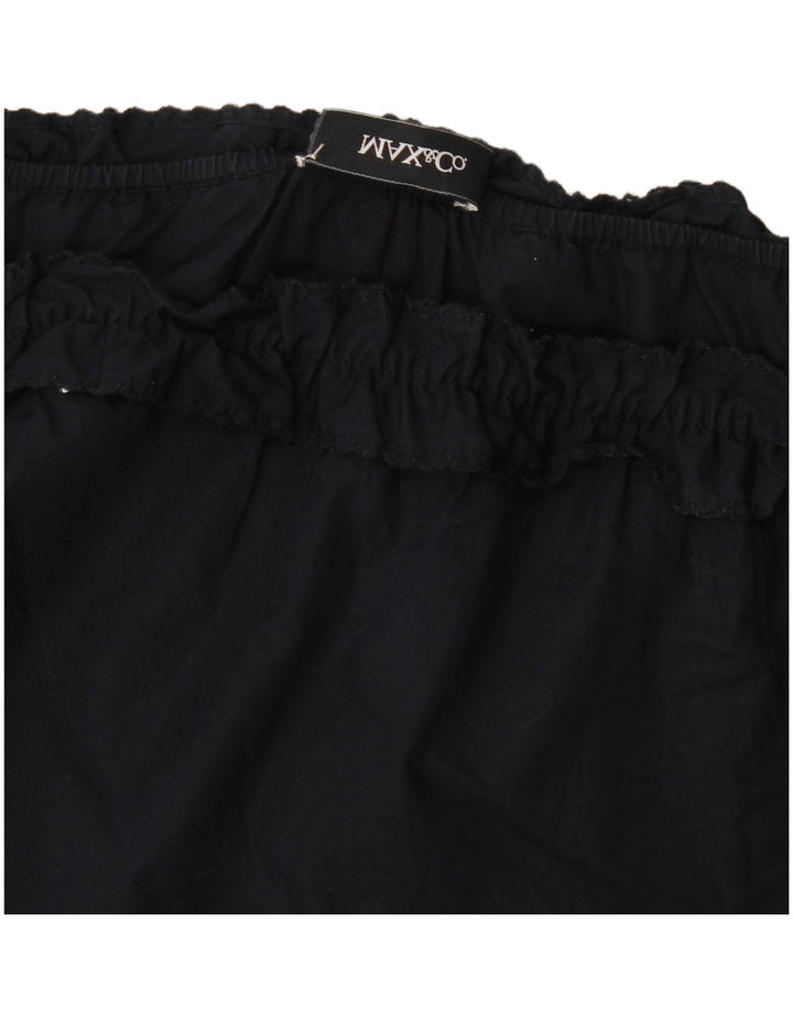 Max & Co. Haut à manches longues et épaules dénudées pour femme UK 16 Large Bleu marine
