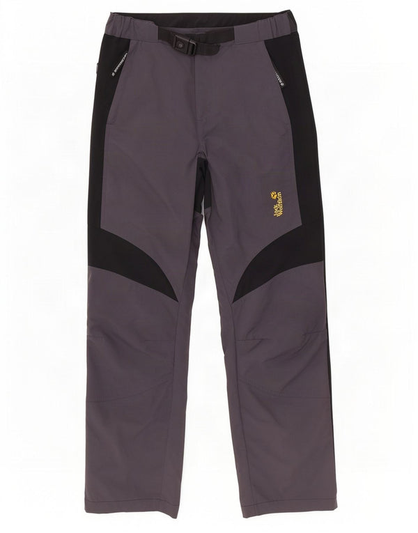 Jack Wolfskin Pantalon cargo de randonnée pour homme Small W30 L29 Gris Colourblock