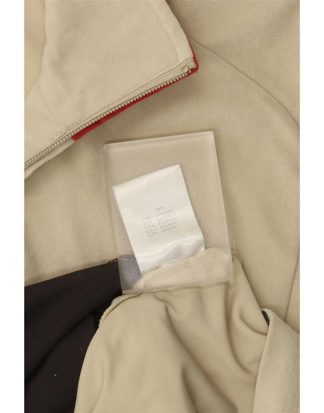 LOTTO Veste de survêtement surdimensionnée pour femme UK 10 Small Beige Colourblock