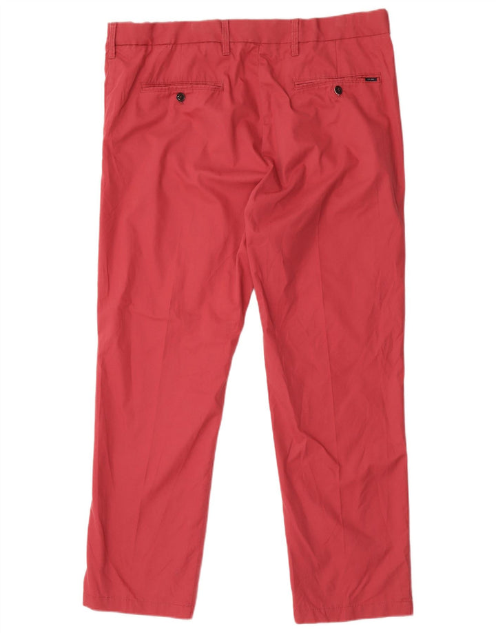 Marks & Spencer Pantalon Chino Regular Homme W40 L31 Rose Coton