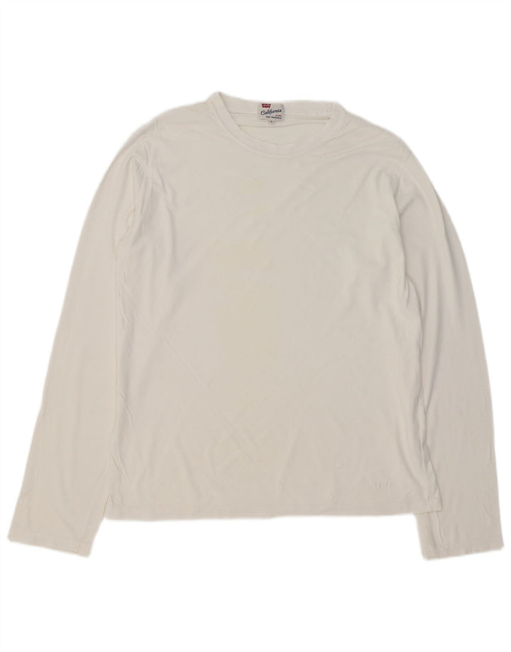 LEVI'S Haut Homme Manches Longues Grand Coton Blanc