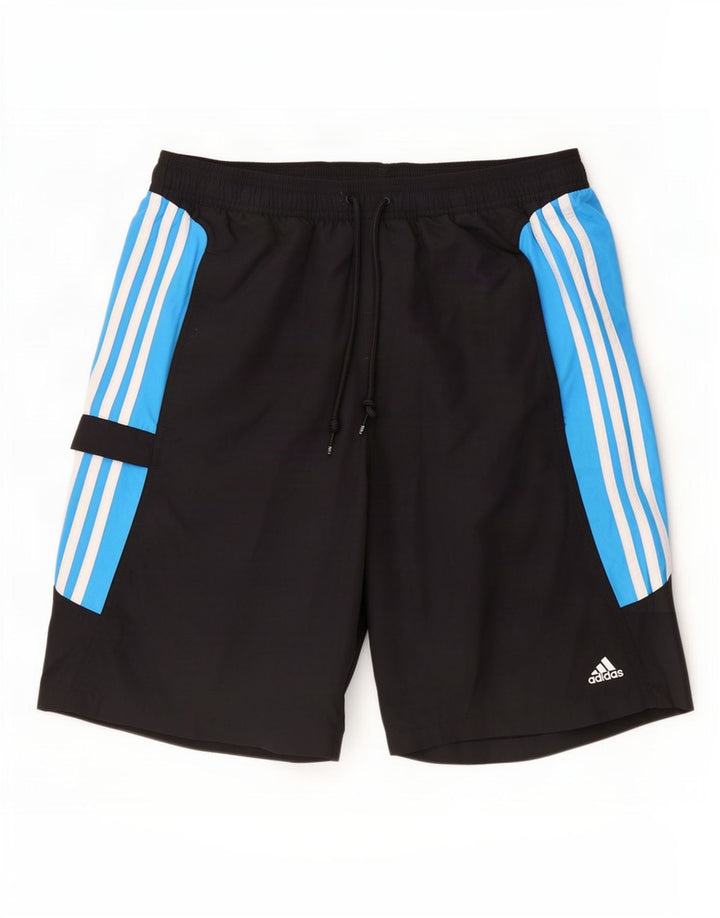 Adidas Short de bain pour homme Large Noir Colorblock Polyester
