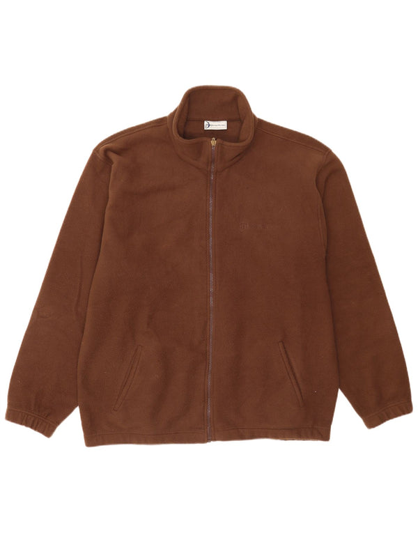 Sergio Tacchini Veste Polaire Homme UK 42 XL Marron Polyester