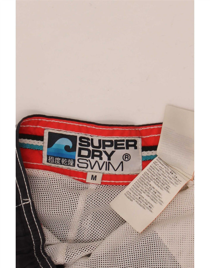 Superdry Short de Bain Graphique Homme Bleu Marine Moyen Polyester