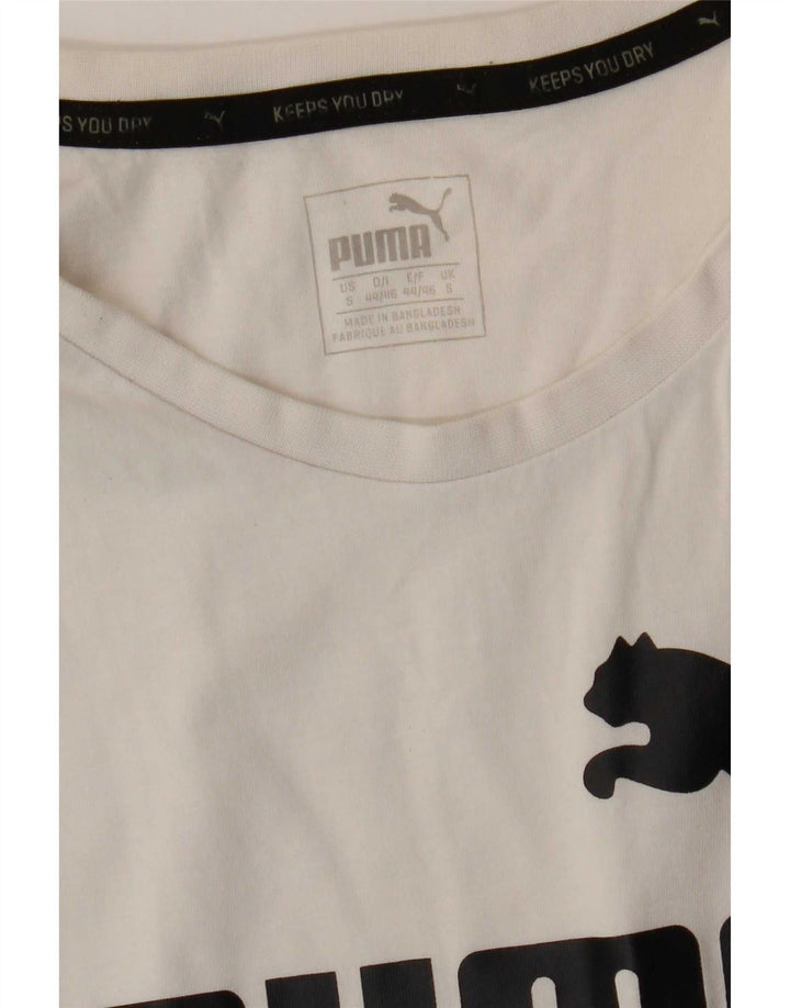 Puma Débardeur Graphic Homme Blanc Small