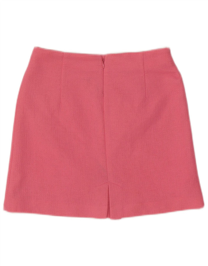 Zara Femme Mini Jupe XS W24 Rose Polyester