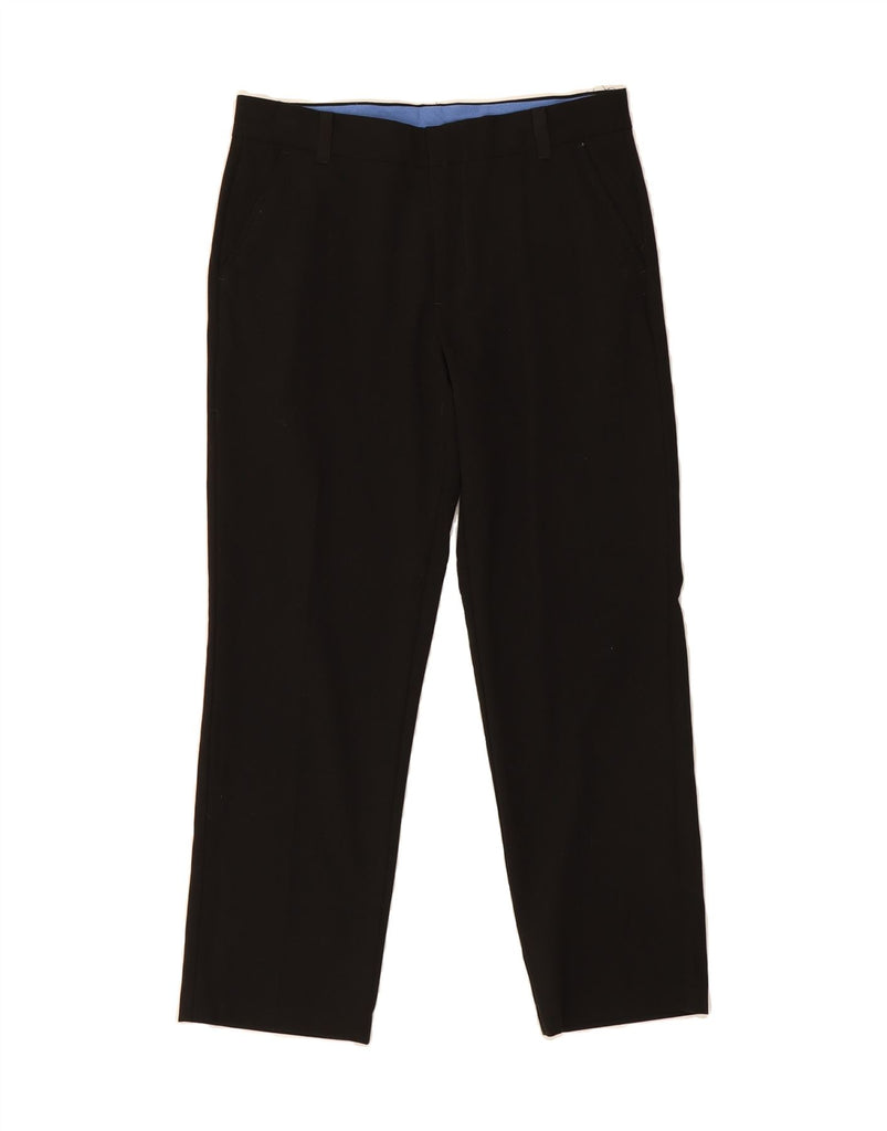 IZOD Boys Husky Straight Casual Trousers 11-12 Years W29 L15 Black Vintage Izod and Second-Hand Izod from Messina Hembry 
