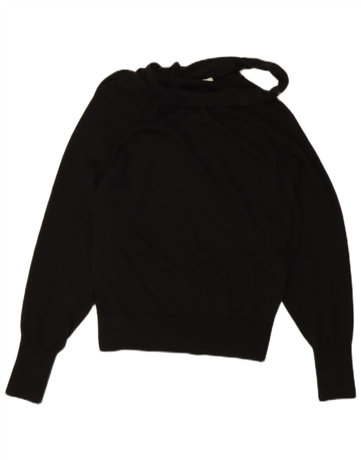 Cos Pull surdimensionné à col en V pour femme UK 10 Petite laine noire