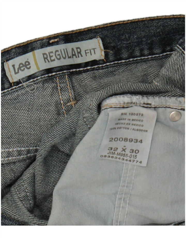 Lee Jean droit coupe droite W32 L30 pour homme en coton bleu