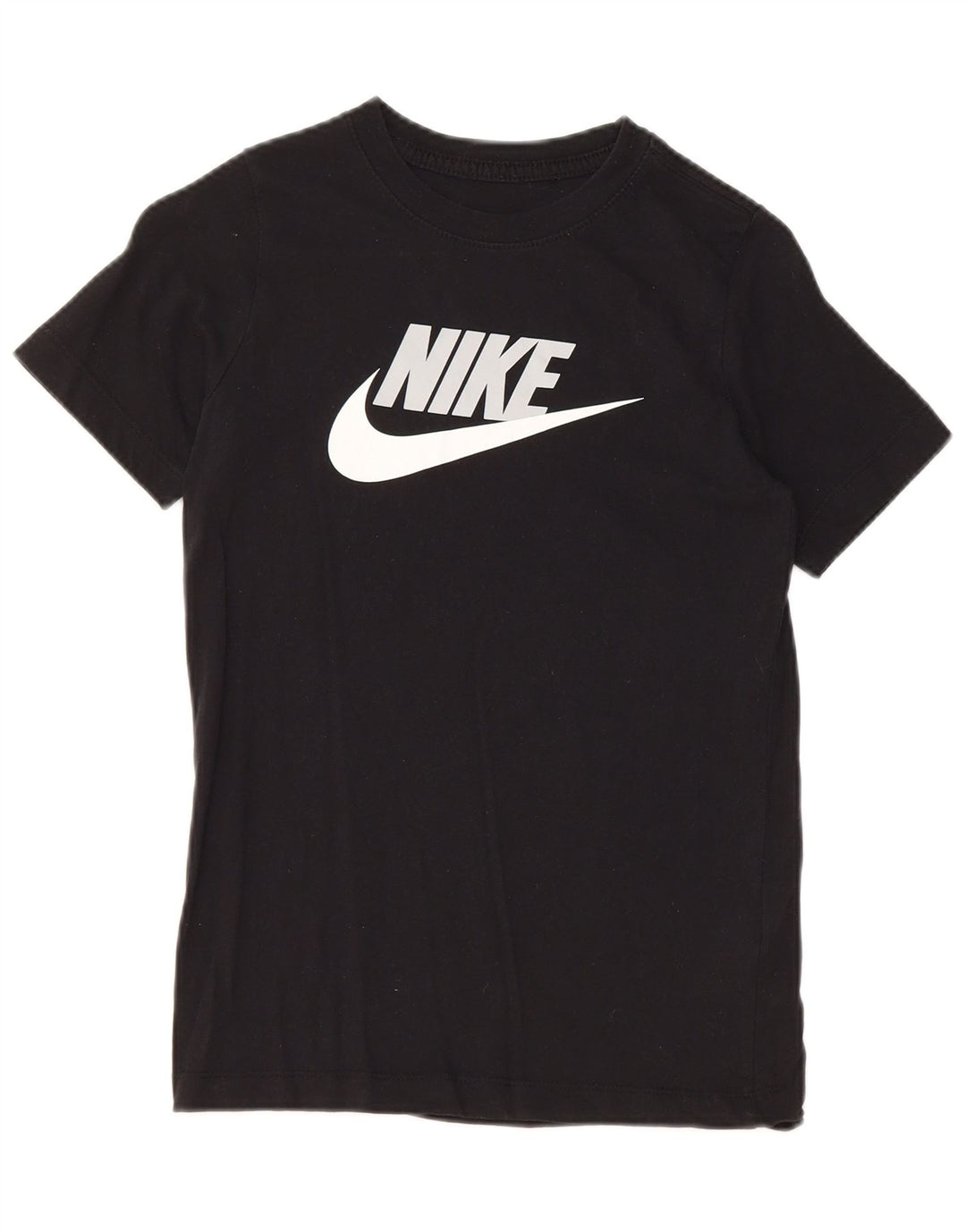 NIKE Haut T-Shirt Graphique Garçon 10-11 ans Coton Noir Moyen