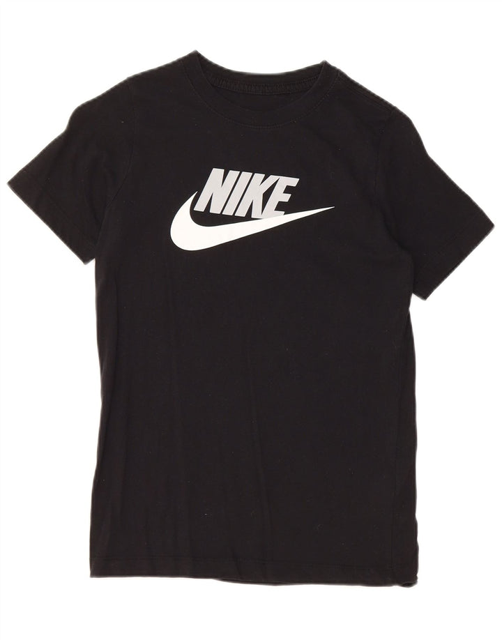 NIKE Haut T-Shirt Graphique Garçon 10-11 ans Coton Noir Moyen