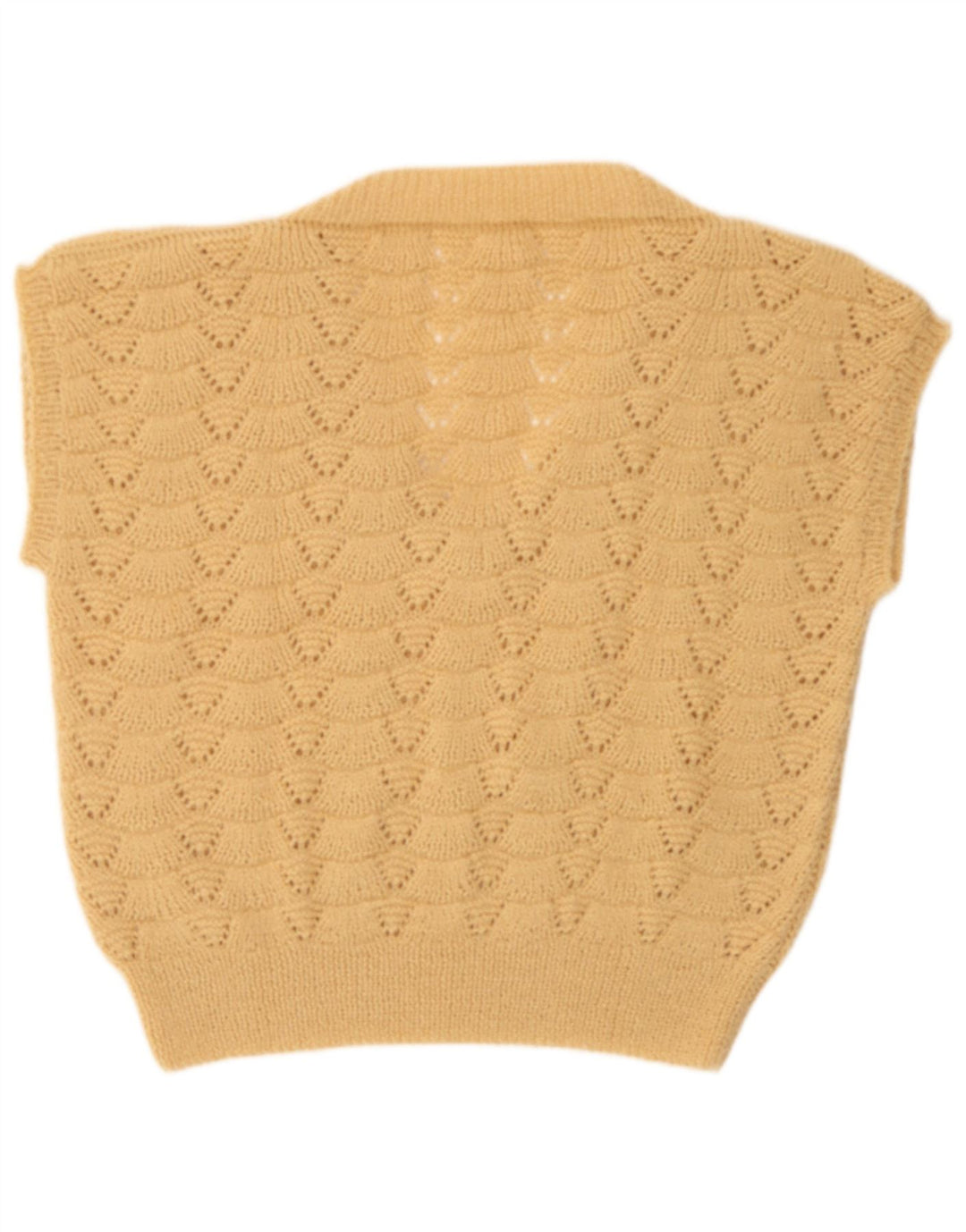 vintage Femme Gilet Débardeur UK 16 Grand Beige