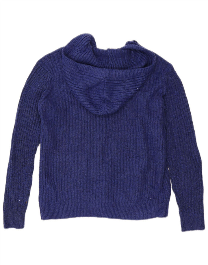 Marks & Spencer Pull à capuche pour femme UK 14 Bleu marine moyen