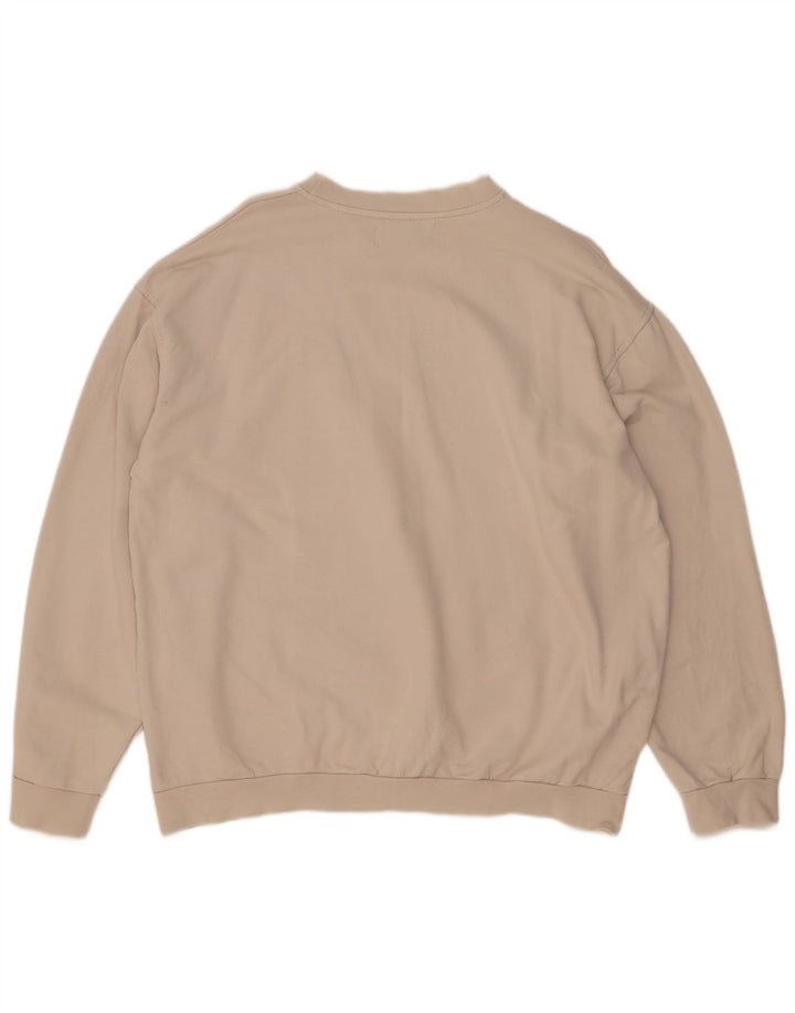 Kappa Sweat-shirt pour homme en coton beige 2XL