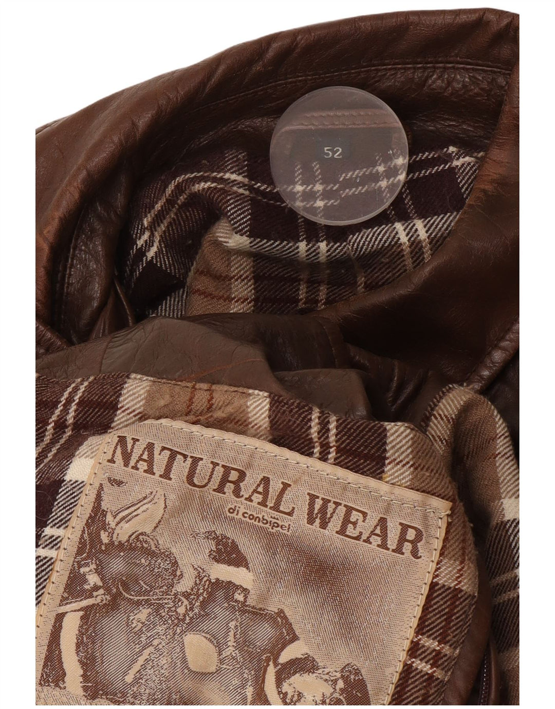 Conbipel Veste en Cuir Homme Natural Wear IT 52 XL Marron