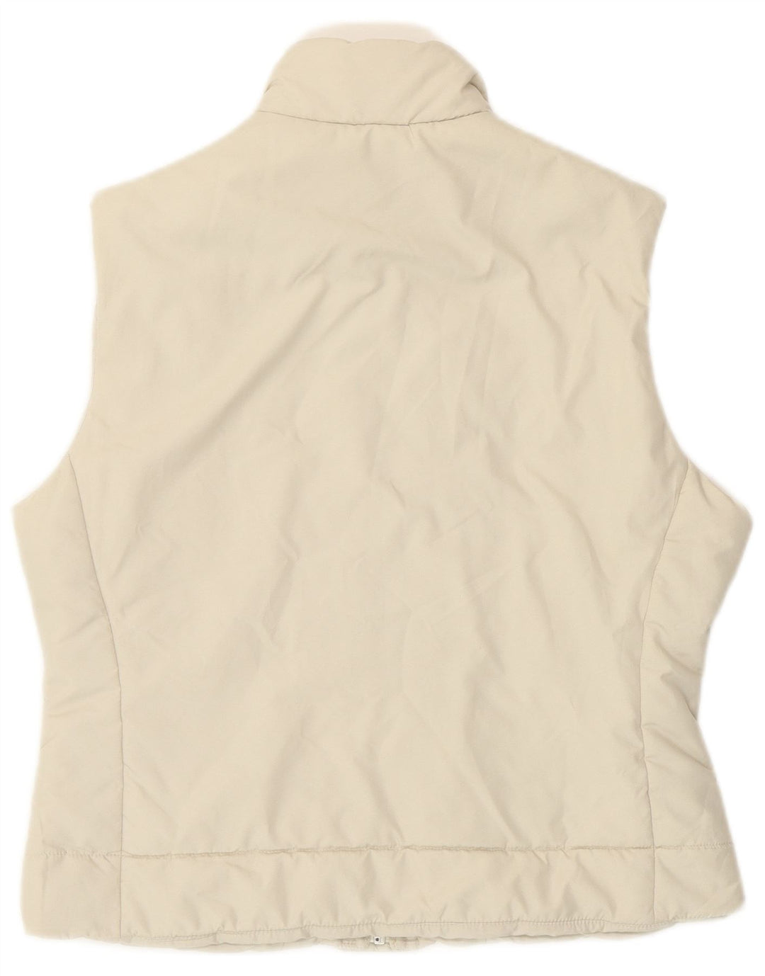 Reebok Gilet rembourré pour femme UK 12 Medium Blanc cassé Polyester