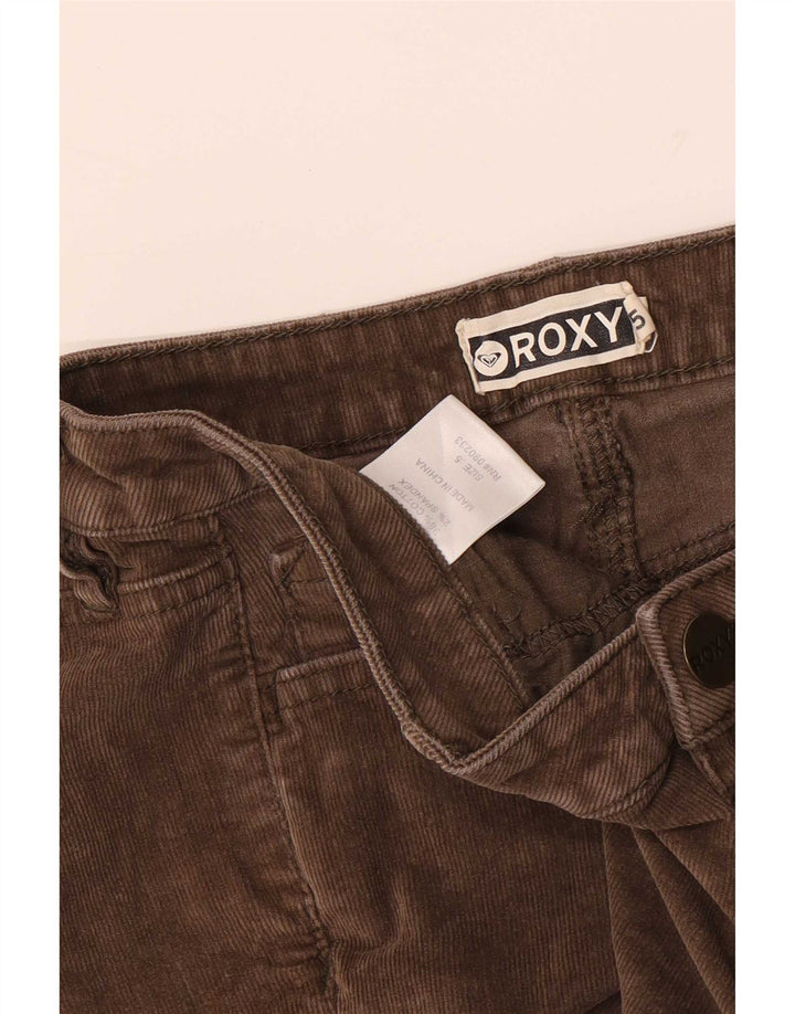 Roxy Short en velours côtelé pour femme US 5 Small W28 Coton marron