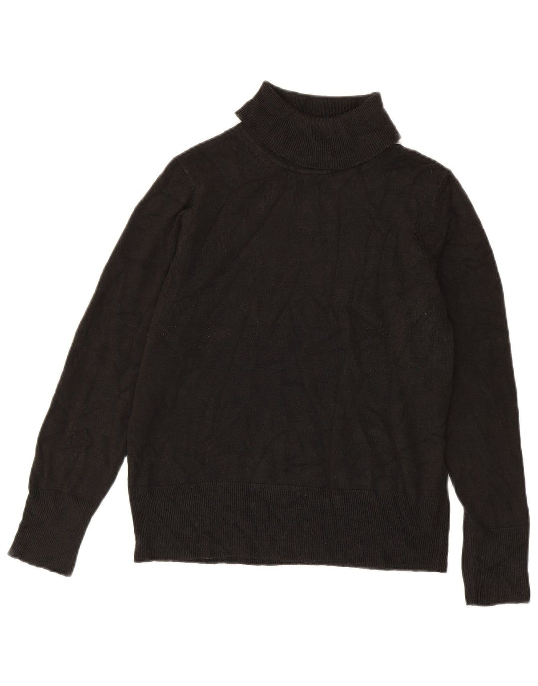 Marks & Spencer Pull col roulé pour femme UK 14 Acrylique noir moyen