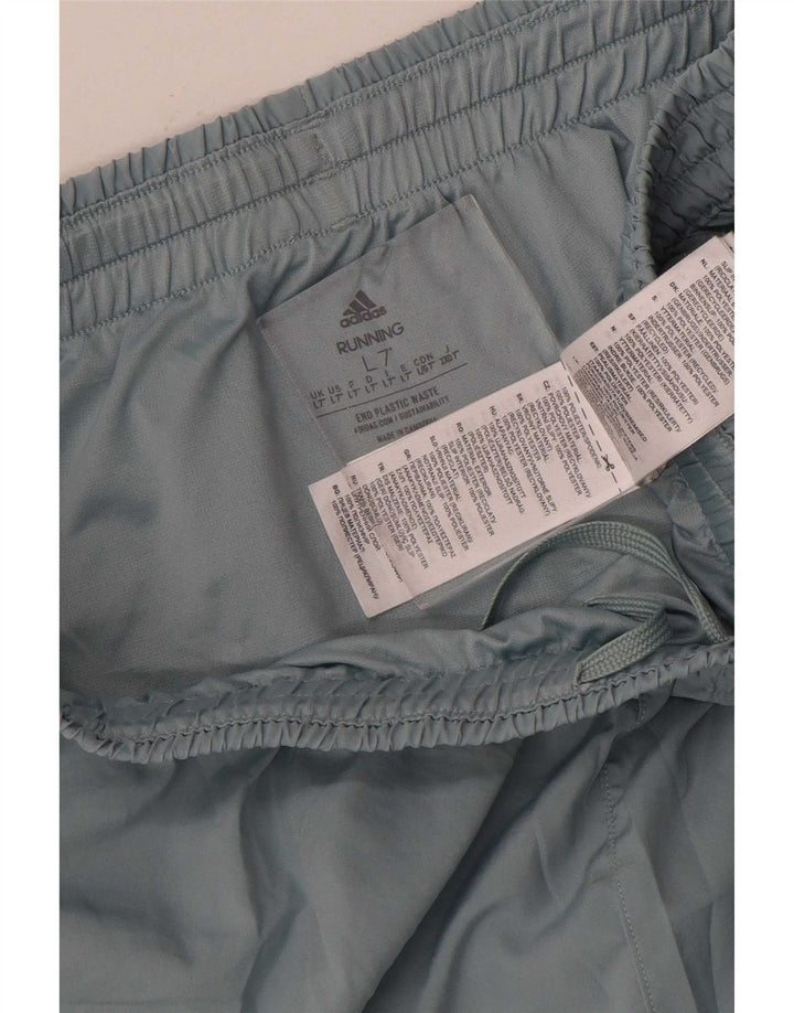 Adidas Short de sport graphique pour hommes, grand bleu, polyester