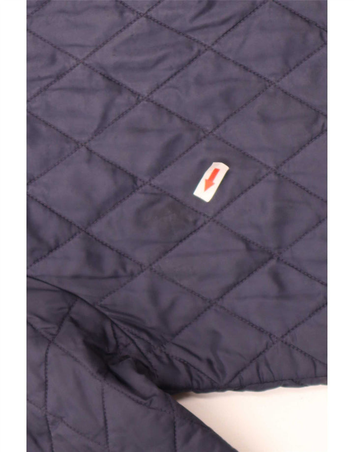 Barbour Veste matelassée pour femme UK 14 Large Bleu Marine Polyamide