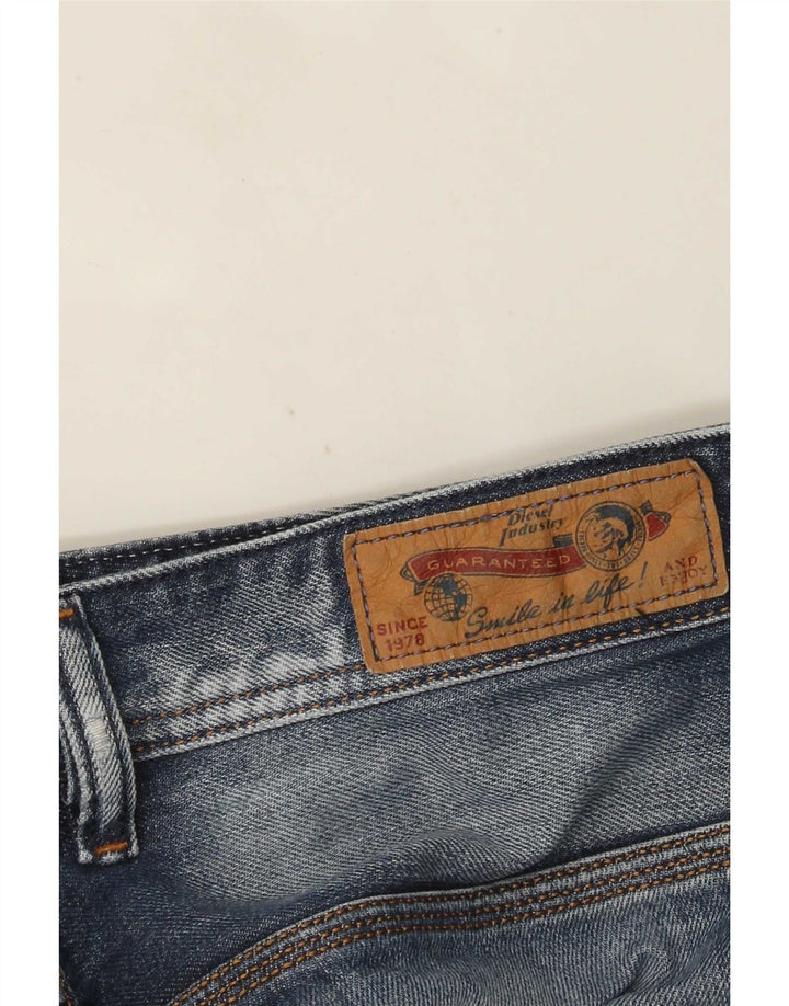 Diesel Short en jean vieilli pour homme W29 Petit coton bleu