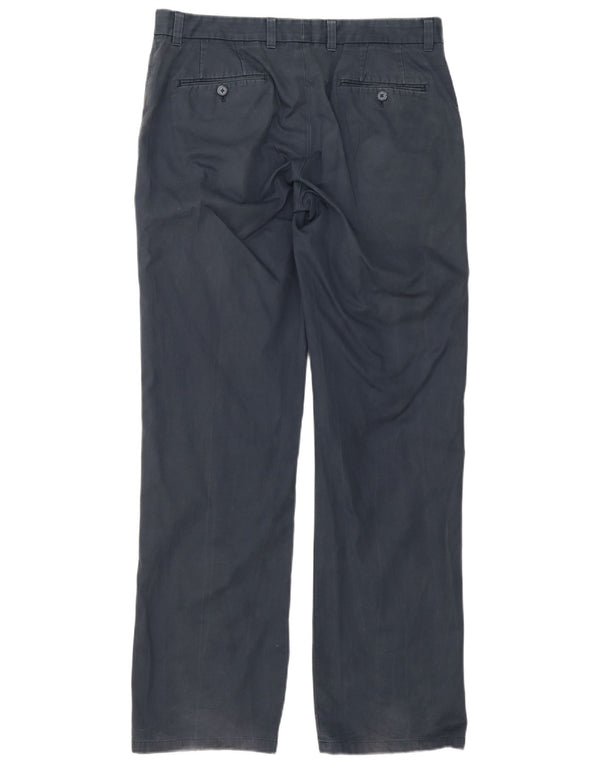 Dkny Pantalon Chino Coupe Relax Soho Homme W32 L34 Bleu Marine Coton