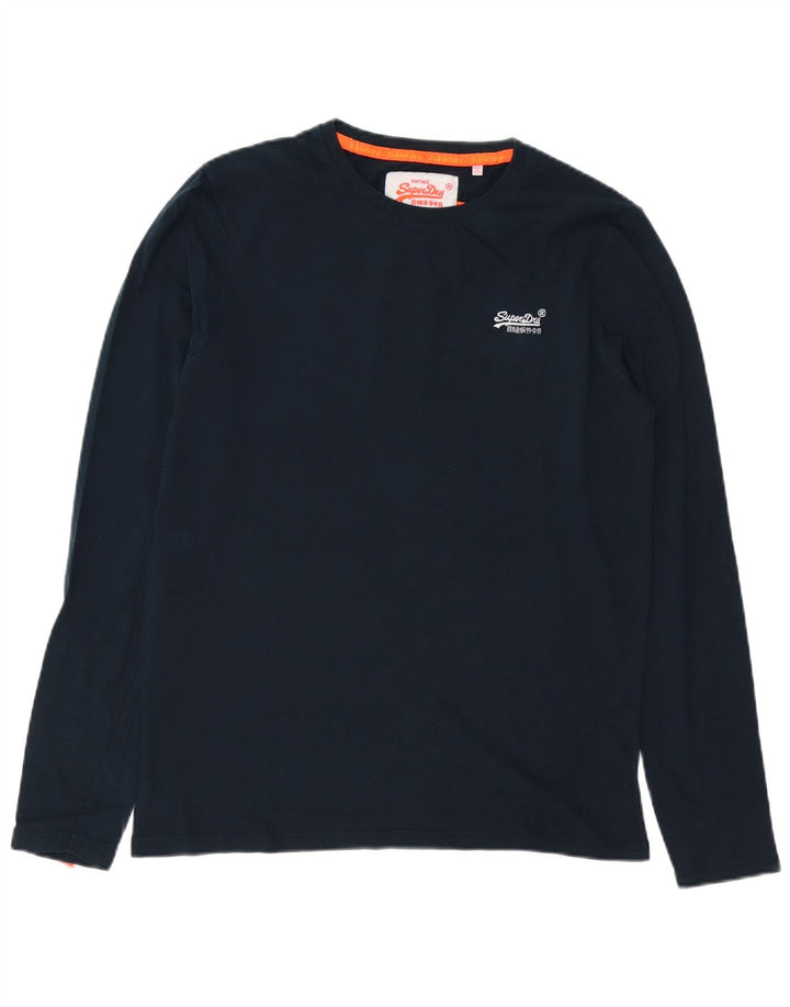 SUPERDRY Haut à Manches Longues Homme Bleu Marine Large