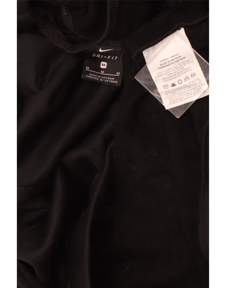 NIKE Pull à capuche Dri Fit pour homme en polyester noir moyen