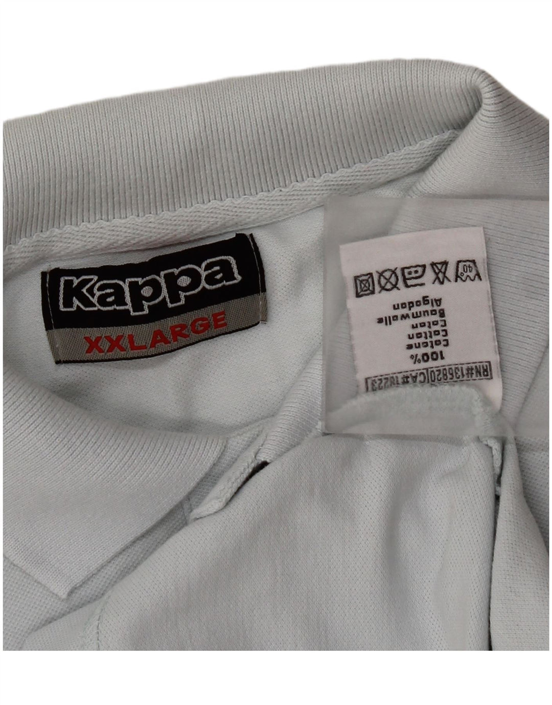 Kappa Polo Homme 2XL Bleu Coton