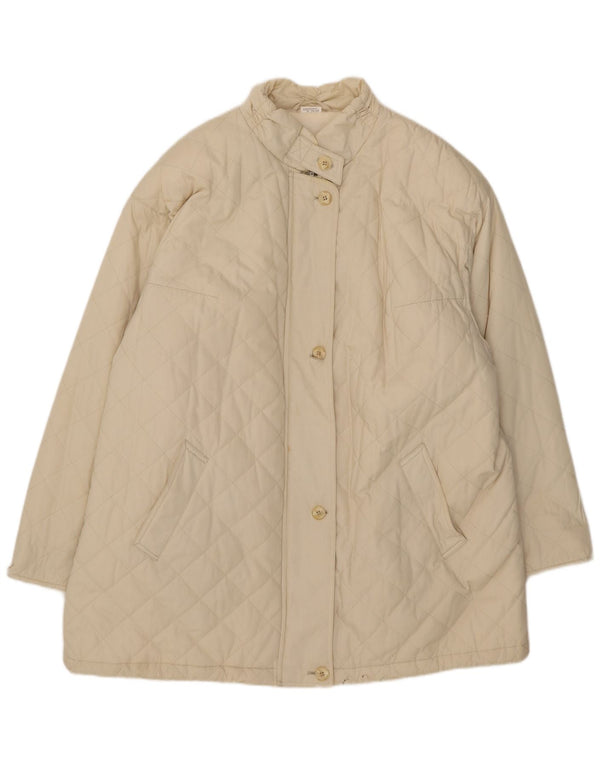 Veste matelassée femme vintage IT 54 2XL Beige