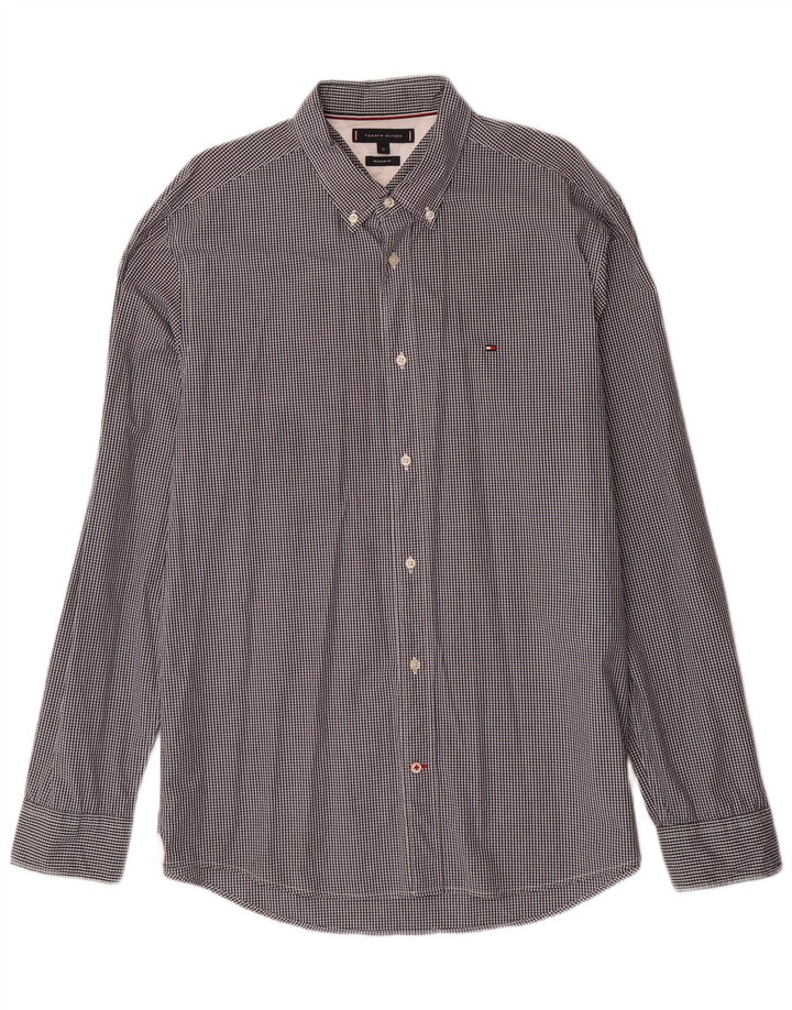 TOMMY HILFIGER Chemise Regular Fit Homme XL Gris Vichy