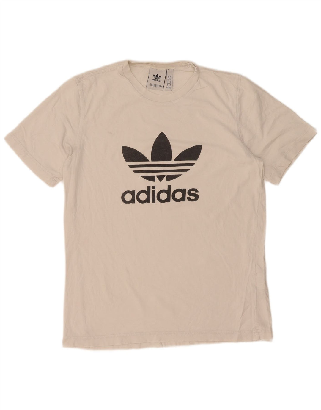 Adidas T-shirt graphique pour hommes, petit haut en coton blanc