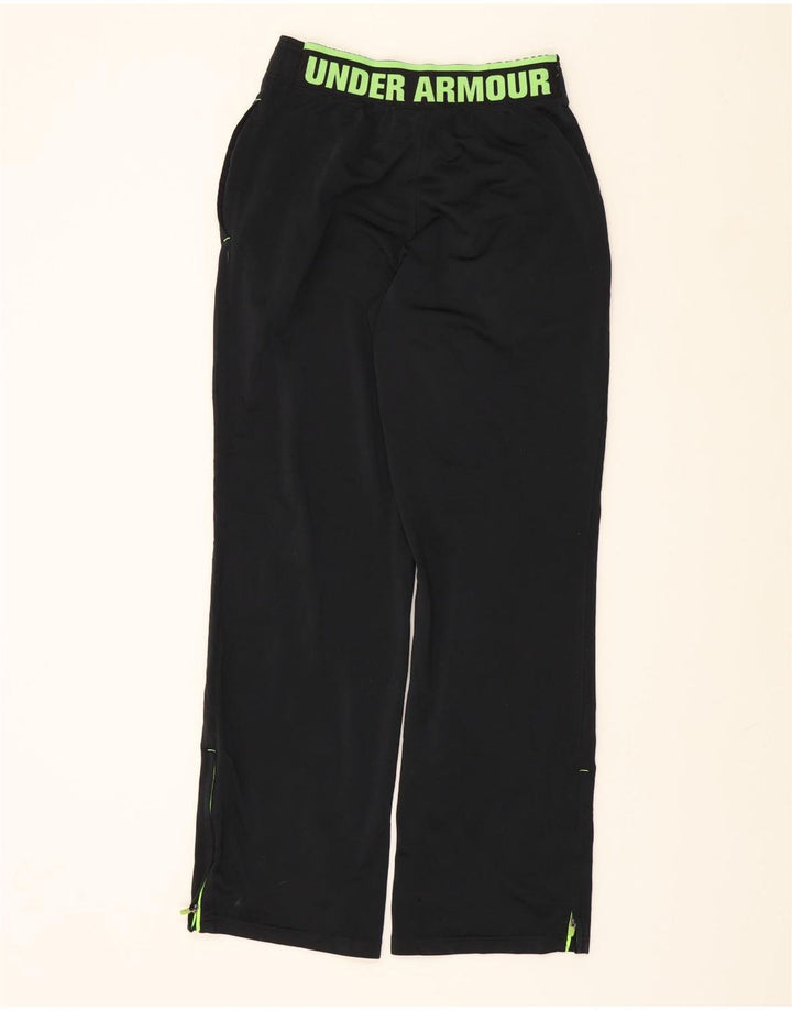 UNDER ARMOUR Womens Graphic Tracksuit Trousers UK 10 Small  Black Vintage Under Armour and Second-Hand Under Armour from Messina Hembry 
