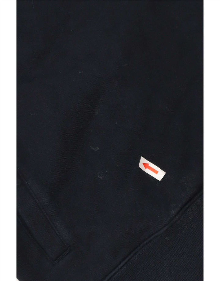 Marks & Spencer Sweat-shirt à col zippé pour homme en coton bleu marine moyen
