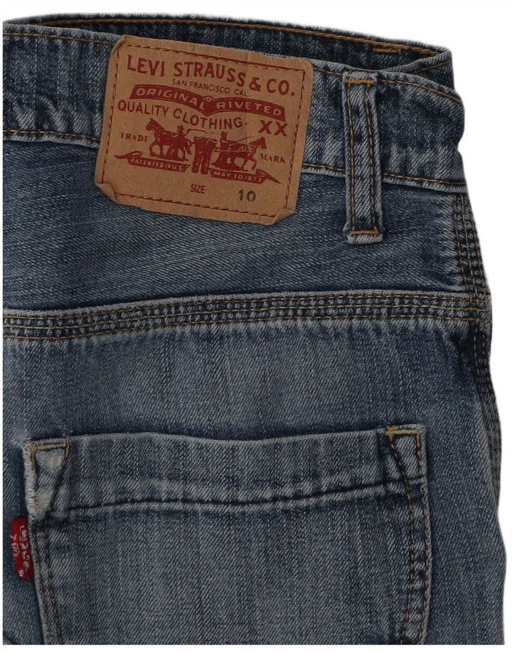 Levi's Short en jean cargo vieilli pour garçon 9-10 ans W24 Bleu