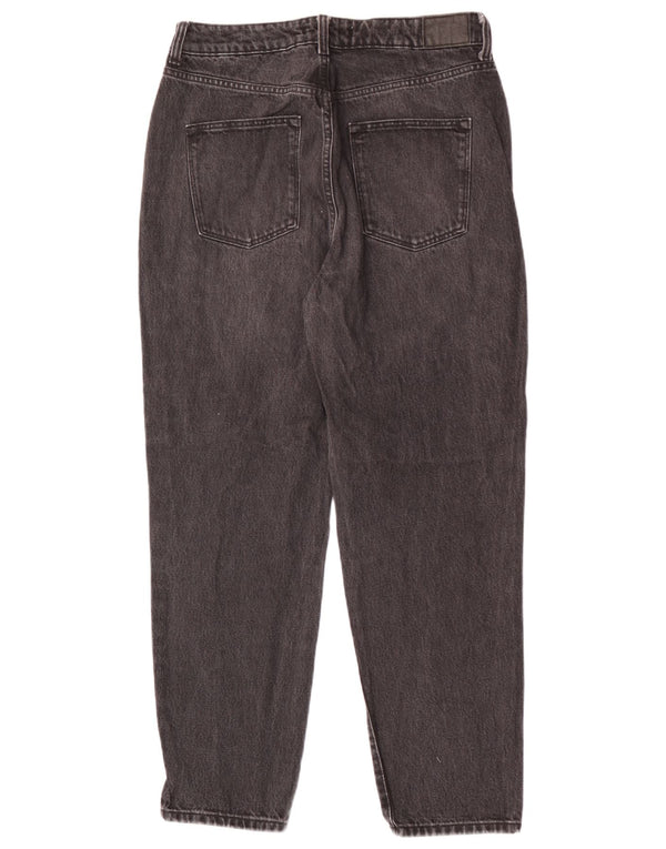 Zara Jean fuselé taille haute pour femme EU 40 Medium W30 L28 Coton noir