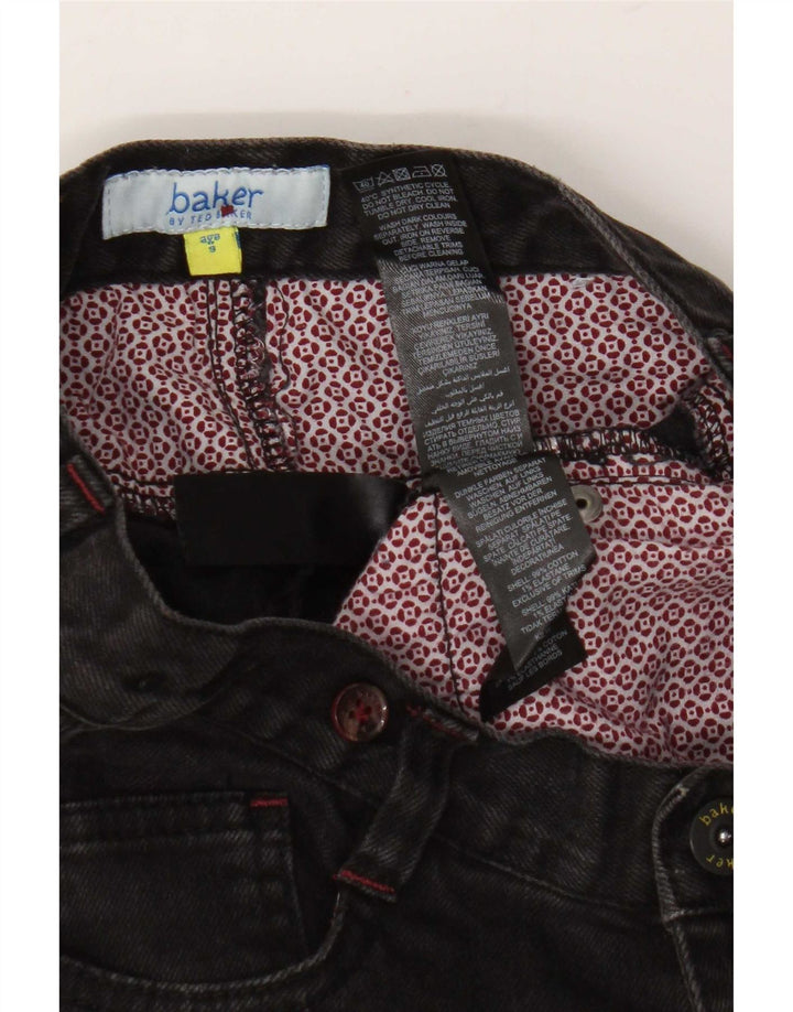 Ted Baker Jean Slim Garçon 8-9 Ans W24 L22 Noir Coton